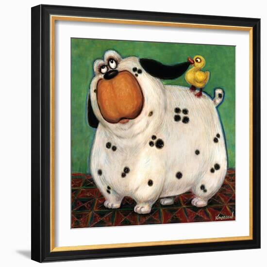 There's a Duck in My Ear-Kourosh-Framed Art Print