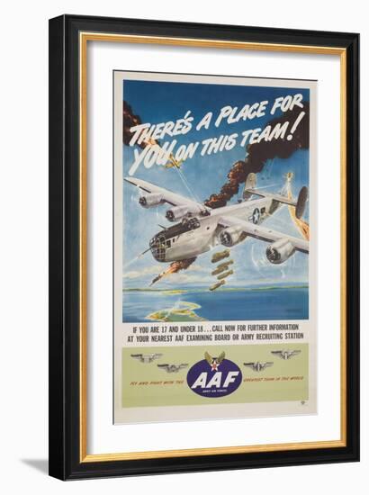 There's a Place for You on This Team-Clayton Knight-Framed Giclee Print