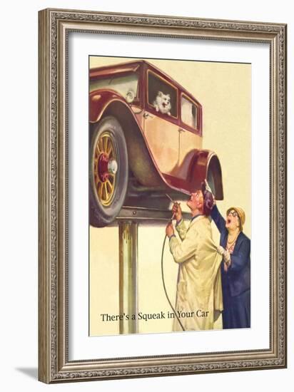 There's a Squeak in Your Car-null-Framed Art Print