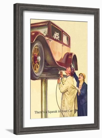 There's a Squeak in Your Car-null-Framed Art Print