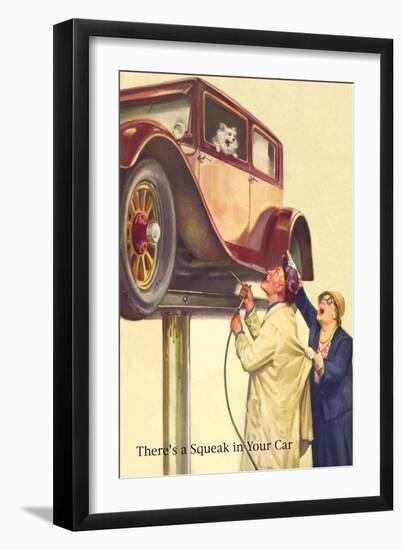 There's a Squeak in Your Car-null-Framed Art Print