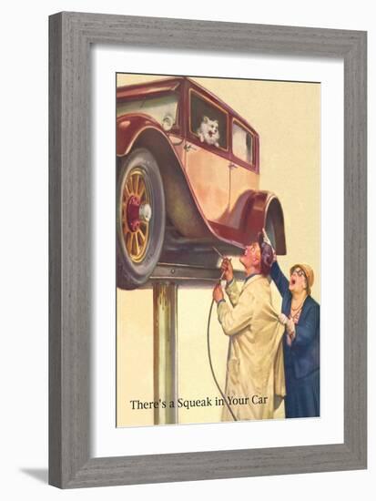 There's a Squeak in Your Car-null-Framed Art Print