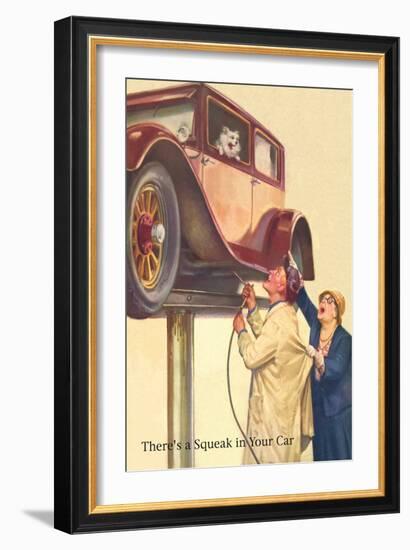 There's a Squeak in Your Car-null-Framed Art Print