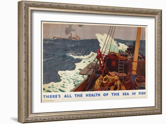 There's All the Health of the Sea in Fish, from the Series 'Caught by British Fishermen'-Charles Pears-Framed Giclee Print