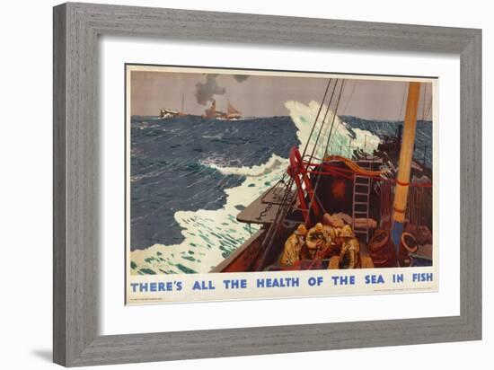 There's All the Health of the Sea in Fish, from the Series 'Caught by British Fishermen'-Charles Pears-Framed Giclee Print