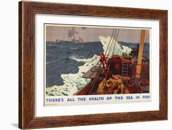 There's All the Health of the Sea in Fish, from the Series 'Caught by British Fishermen'-Charles Pears-Framed Giclee Print