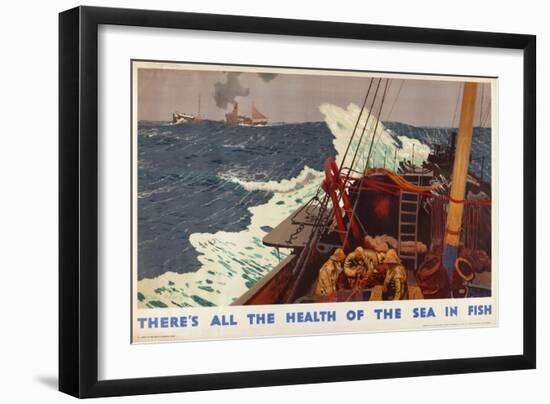 There's All the Health of the Sea in Fish, from the Series 'Caught by British Fishermen'-Charles Pears-Framed Giclee Print