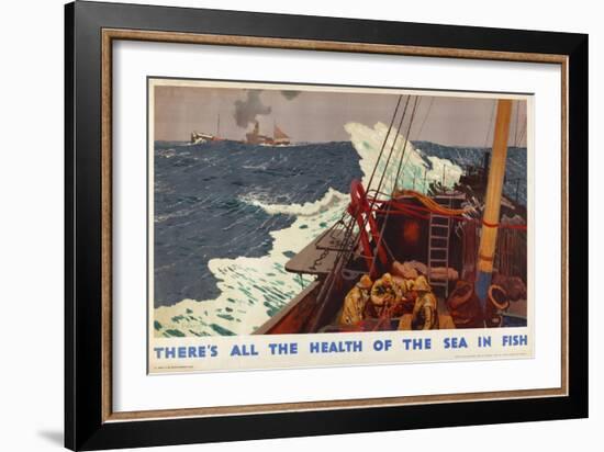 There's All the Health of the Sea in Fish, from the Series 'Caught by British Fishermen'-Charles Pears-Framed Giclee Print