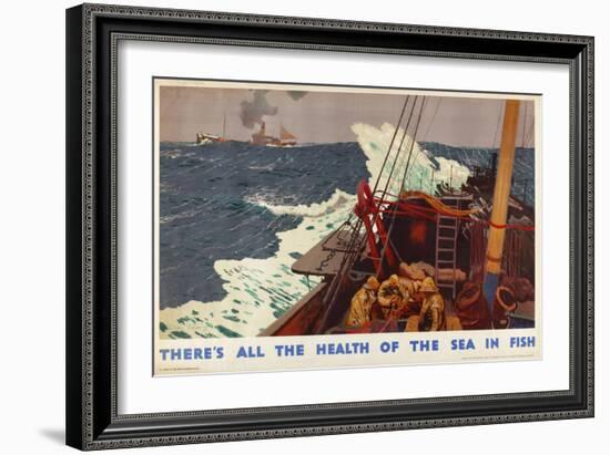 There's All the Health of the Sea in Fish, from the Series 'Caught by British Fishermen'-Charles Pears-Framed Giclee Print