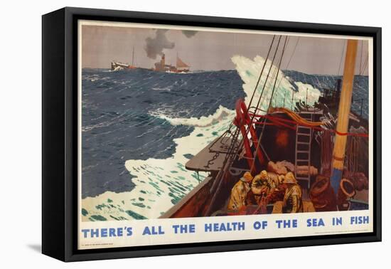 There's All the Health of the Sea in Fish, from the Series 'Caught by British Fishermen'-Charles Pears-Framed Premier Image Canvas