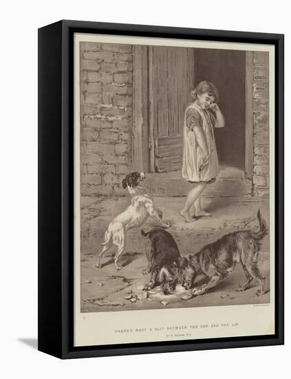 There's Many a Slip Between the Cup and the Lip-Briton Riviere-Framed Premier Image Canvas