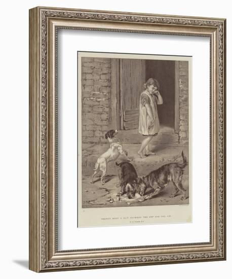 There's Many a Slip Between the Cup and the Lip-Briton Riviere-Framed Giclee Print
