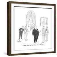 "There's more to S.K. than meets the eye." - New Yorker Cartoon-James Mulligan-Framed Premium Giclee Print