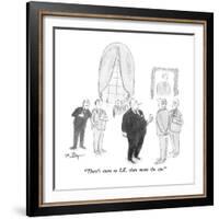 "There's more to S.K. than meets the eye." - New Yorker Cartoon-James Mulligan-Framed Premium Giclee Print