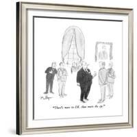 "There's more to S.K. than meets the eye." - New Yorker Cartoon-James Mulligan-Framed Premium Giclee Print