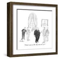 "There's more to S.K. than meets the eye." - New Yorker Cartoon-James Mulligan-Framed Premium Giclee Print