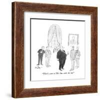 "There's more to S.K. than meets the eye." - New Yorker Cartoon-James Mulligan-Framed Premium Giclee Print
