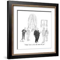 "There's more to S.K. than meets the eye." - New Yorker Cartoon-James Mulligan-Framed Premium Giclee Print