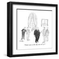 "There's more to S.K. than meets the eye." - New Yorker Cartoon-James Mulligan-Framed Premium Giclee Print
