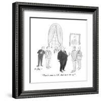 "There's more to S.K. than meets the eye." - New Yorker Cartoon-James Mulligan-Framed Premium Giclee Print