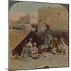 There's no place like home! - dwelling and shop of a Gypsy Blacksmith, Syria, 1900-Elmer Underwood-Mounted Photographic Print