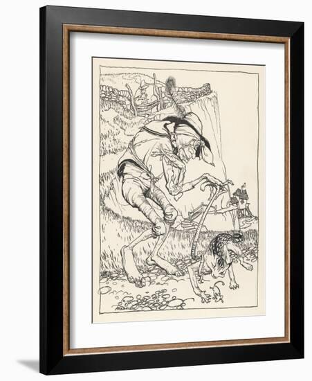 There Was a Crooked Man-Arthur Rackham-Framed Art Print