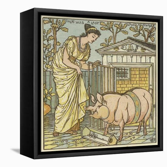 There Was a Lady Loved a Swine-Walter Crane-Framed Premier Image Canvas