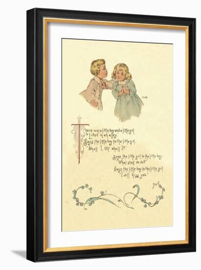 There Was a Little Boy and a Little Girl-Maud Humphrey-Framed Art Print