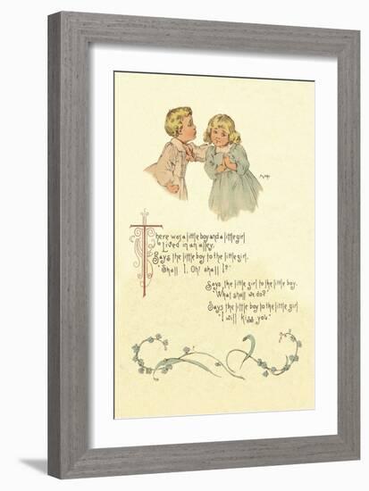 There Was a Little Boy and a Little Girl-Maud Humphrey-Framed Art Print