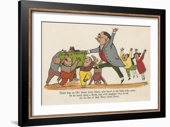 There Was an Old Derry Down Derry, Who Loved to See Little Folks Merry-Edward Lear-Framed Giclee Print