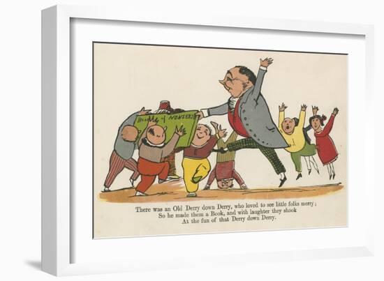 There Was an Old Derry Down Derry, Who Loved to See Little Folks Merry-Edward Lear-Framed Giclee Print