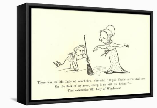 There Was an Old Lady of Winchelsea-Edward Lear-Framed Premier Image Canvas