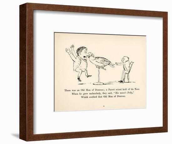 There was an Old Man of Dunrose-Edward Lear-Framed Art Print