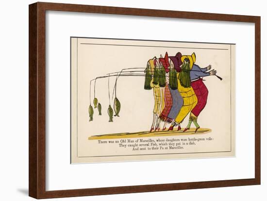 There was an Old Man of Marseilles-Edward Lear-Framed Art Print