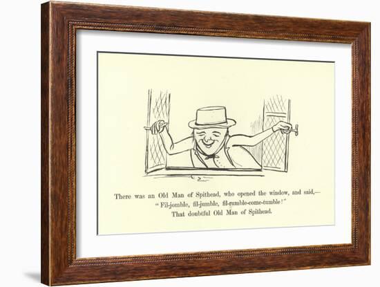 There Was an Old Man of Spithead-Edward Lear-Framed Giclee Print