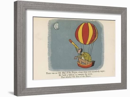 There Was an Old Man of the Hague, Whose Ideas Were Excessively Vague-Edward Lear-Framed Giclee Print