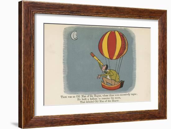 There Was an Old Man of the Hague, Whose Ideas Were Excessively Vague-Edward Lear-Framed Giclee Print