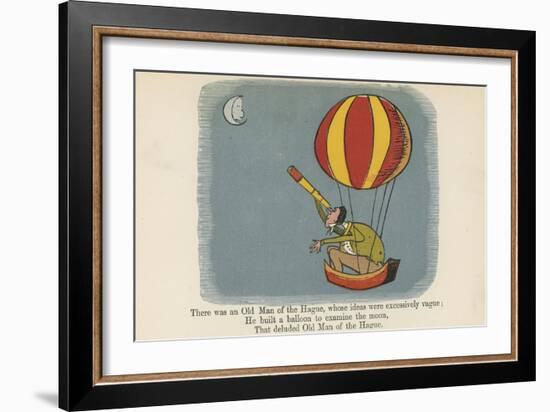 There Was an Old Man of the Hague, Whose Ideas Were Excessively Vague-Edward Lear-Framed Giclee Print