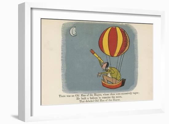 There Was an Old Man of the Hague, Whose Ideas Were Excessively Vague-Edward Lear-Framed Giclee Print