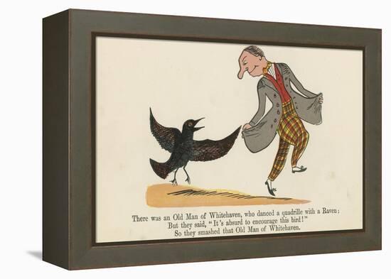 There Was an Old Man of Whitehaven, Who Danced a Quadrille with a Raven-Edward Lear-Framed Premier Image Canvas