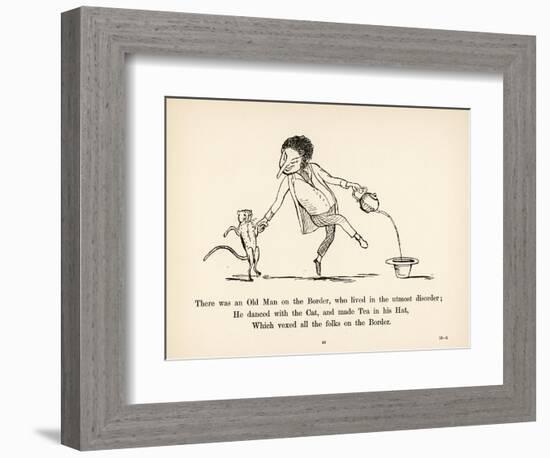 There was an Old Man on the Border Who Lived in the Utmost Disorder-Edward Lear-Framed Photographic Print