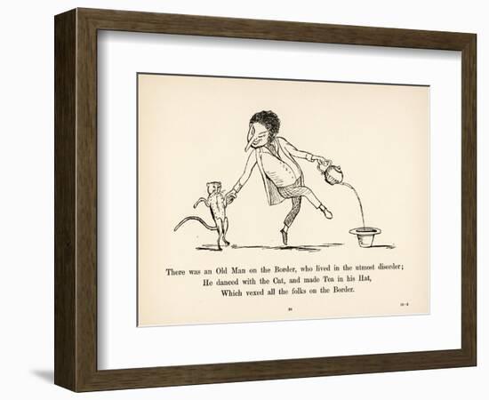 There was an Old Man on the Border Who Lived in the Utmost Disorder-Edward Lear-Framed Photographic Print