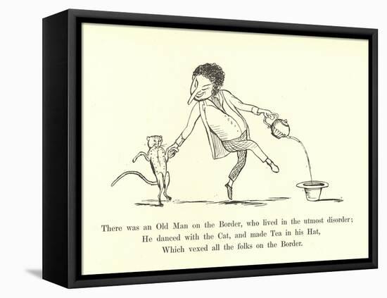 There Was an Old Man on the Border, Who Lived in the Utmost Disorder-Edward Lear-Framed Premier Image Canvas