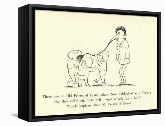 There Was an Old Person of Cassel, Whose Nose Finished Off in a Tassel-Edward Lear-Framed Premier Image Canvas