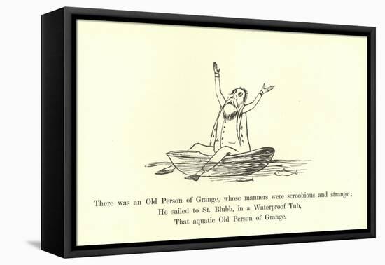 There Was an Old Person of Grange, Whose Manners Were Scroobious and Strange-Edward Lear-Framed Premier Image Canvas