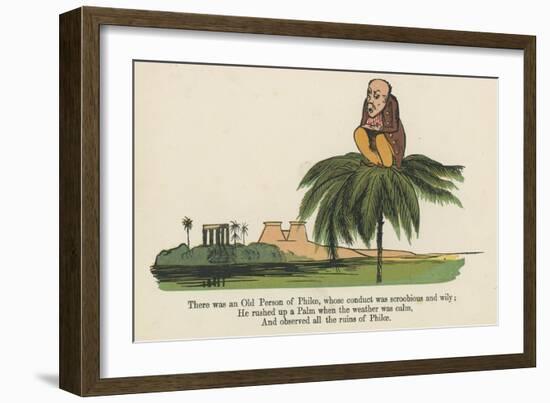 There Was an Old Person of Philae, Whose Conduct Was Scroobious and Wily-Edward Lear-Framed Giclee Print