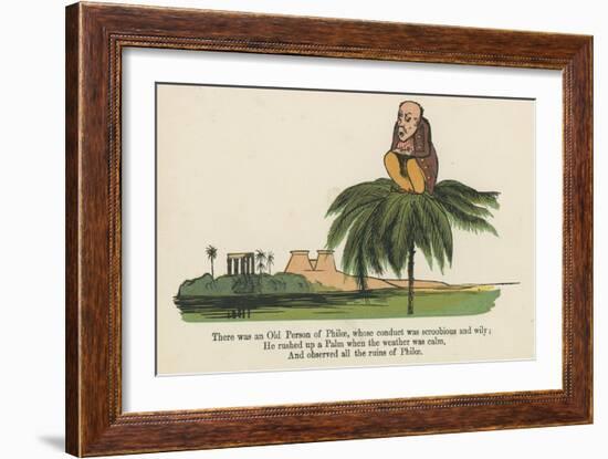There Was an Old Person of Philae, Whose Conduct Was Scroobious and Wily-Edward Lear-Framed Giclee Print