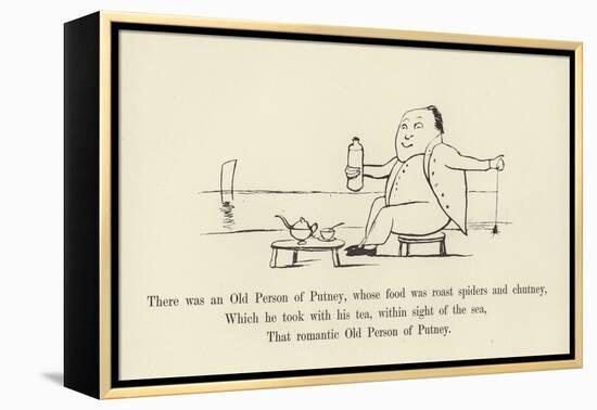 There Was an Old Person of Putney, Whose Food Was Roast Spiders and Chutney-Edward Lear-Framed Premier Image Canvas