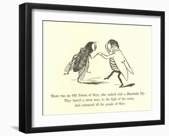 There Was an Old Person of Skye, Who Waltz'D with a Bluebottle Fly-Edward Lear-Framed Giclee Print