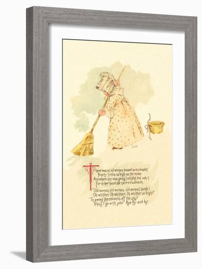 There Was an Old Woman Tossed Up in a Basket-Maud Humphrey-Framed Art Print